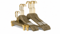 Elegant DarkKhaki Hanger set with clips
