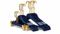 Elegant Navy Hanger set with clips