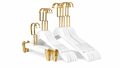 Elegant white Hanger set with clips